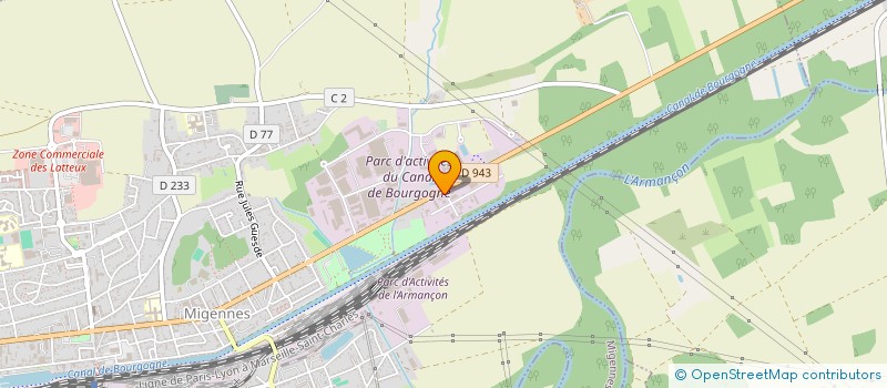 localisation de l'entreprise ESSEM CONCEPT à MIGENNES