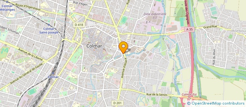localisation de l'entreprise ESSEMTEC FRANCE à COLMAR