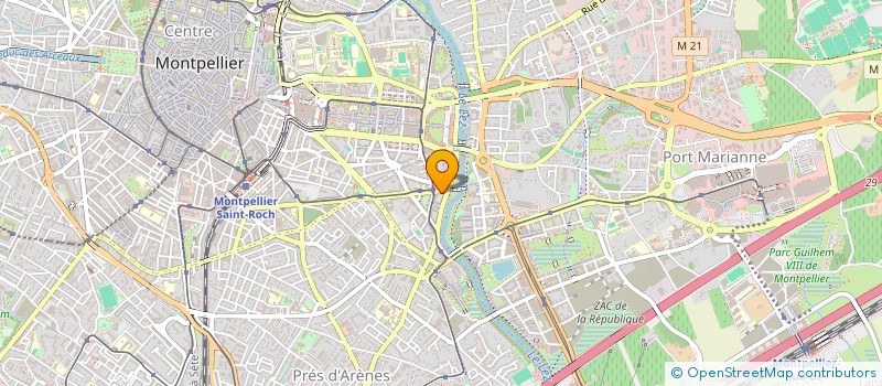 localisation de l'entreprise ESSEN'SYEL ART  MONTPELLIER