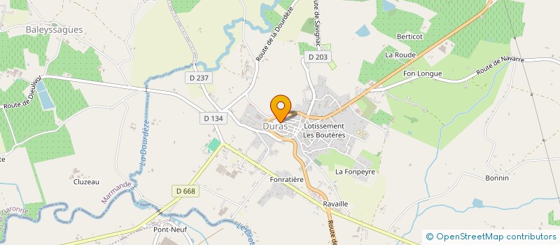 localisation de l'entreprise ESSENAY UK à DURAS
