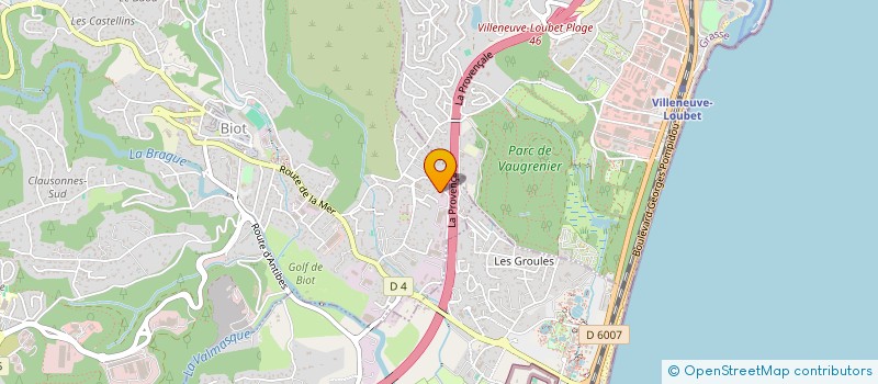 localisation de l'entreprise ESSENCE FRANCE  BIOT