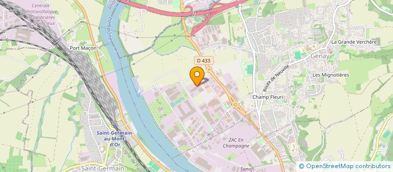 localisation de l'entreprise ESSENCES BOIS  GENAY