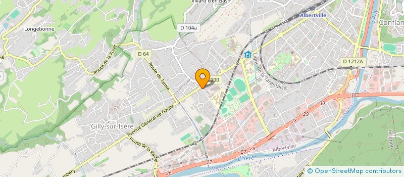 localisation de l'entreprise ESSENCES D'ART à ALBERTVILLE