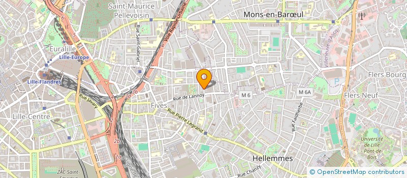 localisation de l'entreprise ESSENCI OM à LILLE