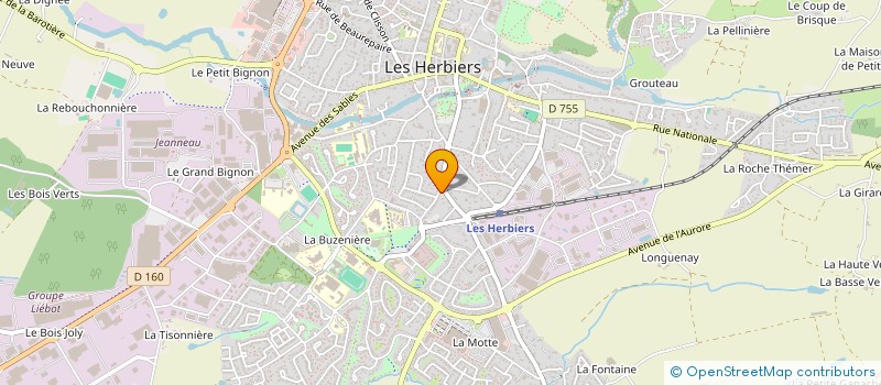 localisation de l'entreprise ESSENCIALYS à LES HERBIERS