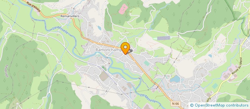 localisation de l'entreprise ESSENCIOR à RAMONCHAMP