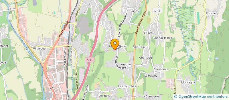 localisation de l'entreprise ESSENE CONSEIL  SONNAZ