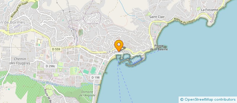 localisation de l'entreprise ESSENESSE à LE LAVANDOU