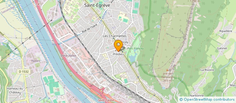 localisation de l'entreprise ESSENTI'ELLES  SAINT-EGREVE