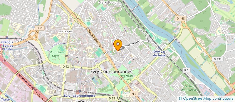 localisation de l'entreprise ESSENTIA  EVRY-COURCOURONNES