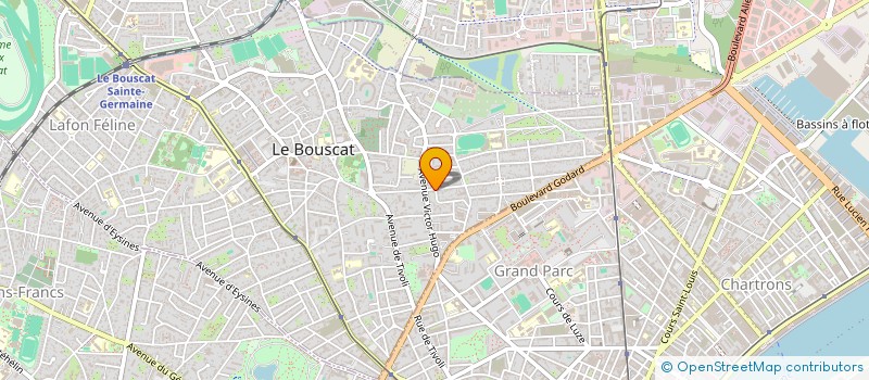 localisation de l'entreprise ESSENTIA GESTION  LE BOUSCAT