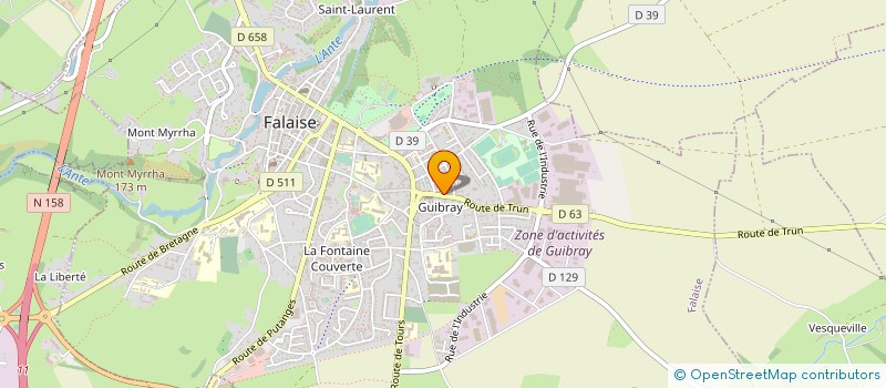localisation de l'entreprise ESSENTIE'L  FALAISE