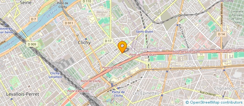 localisation de l'entreprise ESSENTIEL à CLICHY