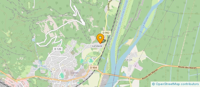 localisation de l'entreprise ESSENTIEL  CULOZ-BEON