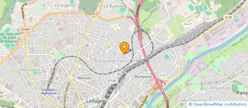 localisation de l'entreprise ESSENTIEL à LIMOGES