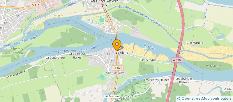localisation de l'entreprise ESSENTIEL APICULTURE à LES PONTS-DE-CE