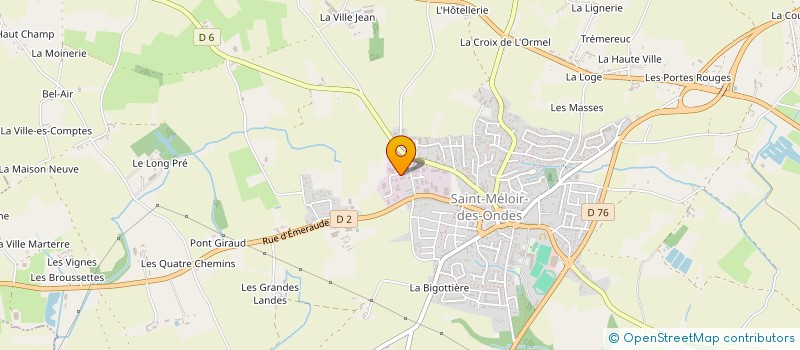 localisation de l'entreprise ESSENTIEL BOIS  SAINT-MELOIR-DES-ONDES