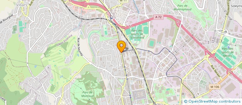 localisation de l'entreprise ESSENTIEL COIFFURE  SAINT-ETIENNE