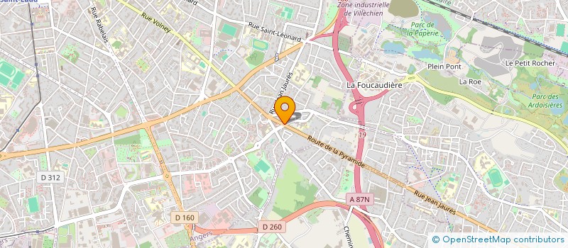 localisation de l'entreprise ESSENTIEL IMMO à ANGERS