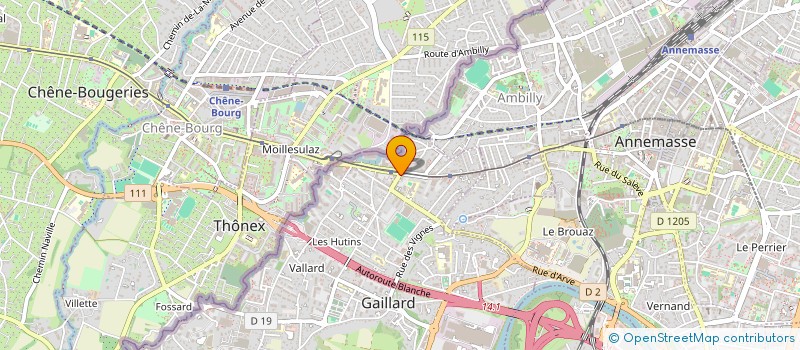 localisation de l'entreprise ESSENTIEL POUR LES PROS à GAILLARD