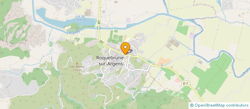 localisation de l'entreprise ESSENTIELLES FERMETURES à ROQUEBRUNE-SUR-ARGENS