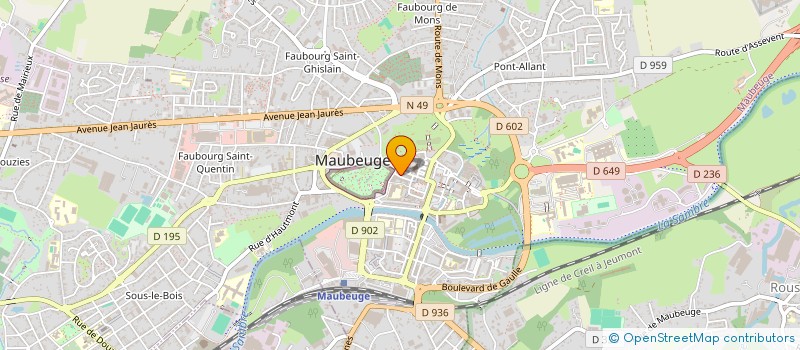 localisation de l'entreprise ESSENZA DI FRANCA MASI  MAUBEUGE