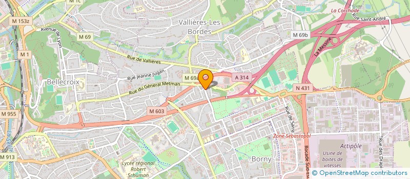 localisation de l'entreprise ESSERT AUTOMOBILES  METZ