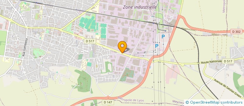 localisation de l'entreprise ESSEX à MEYZIEU