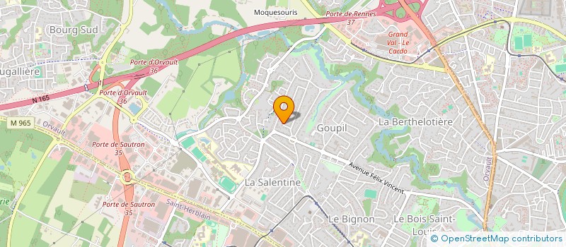 localisation de l'entreprise ESSIBEO à ORVAULT