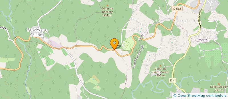 localisation de l'entreprise ESSIMAR  FAYENCE