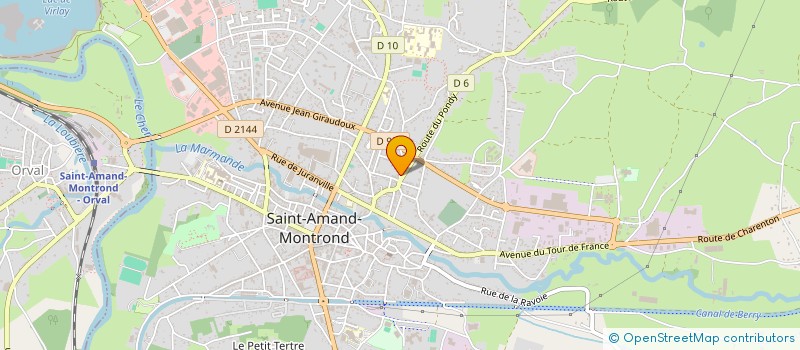 localisation de l'entreprise ESSM  SAINT-AMAND-MONTROND