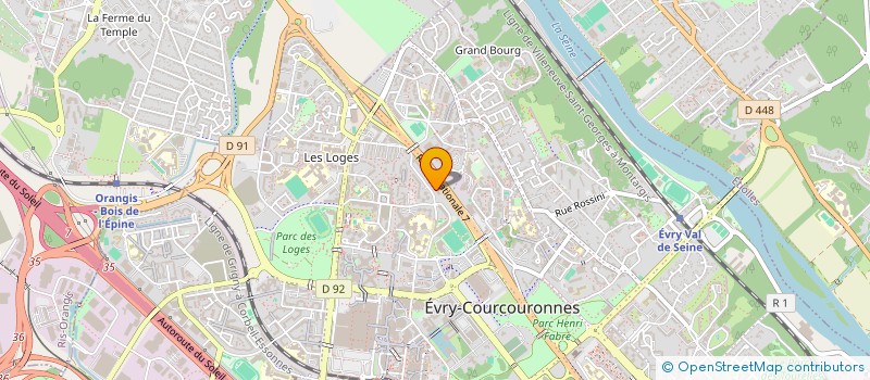 localisation de l'entreprise ESSONNANCES  EVRY-COURCOURONNES