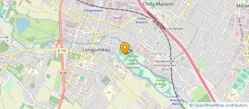 localisation de l'entreprise ESSONNE ATHLETIC à LONGJUMEAU
