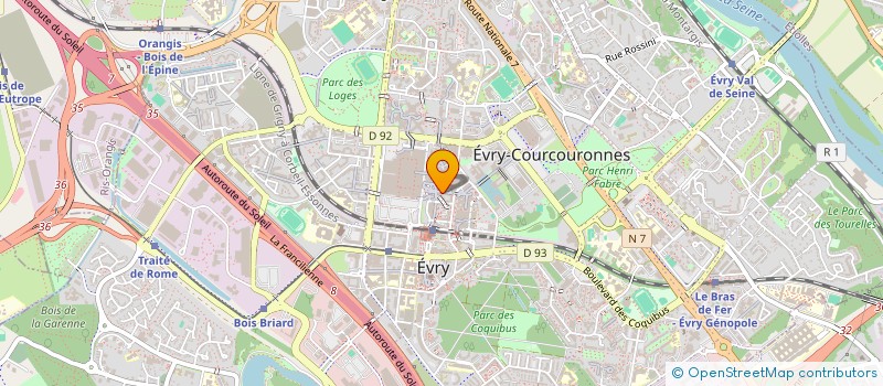 localisation de l'entreprise ESSONNE C F T C à EVRY-COURCOURONNES