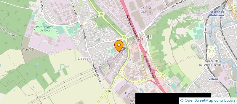 localisation de l'entreprise ESSONNE CABLAGE à LISSES