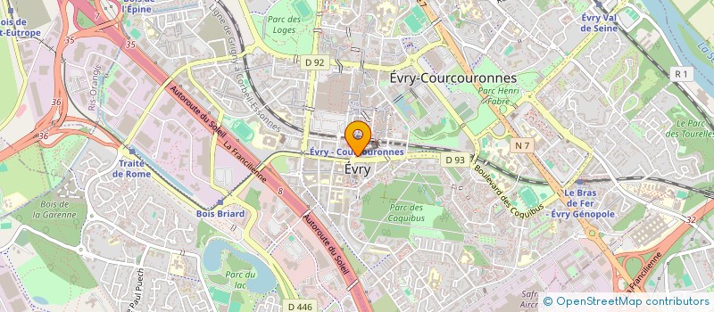 localisation de l'entreprise ESSONNE DEVELOPPEMENT  EVRY-COURCOURONNES