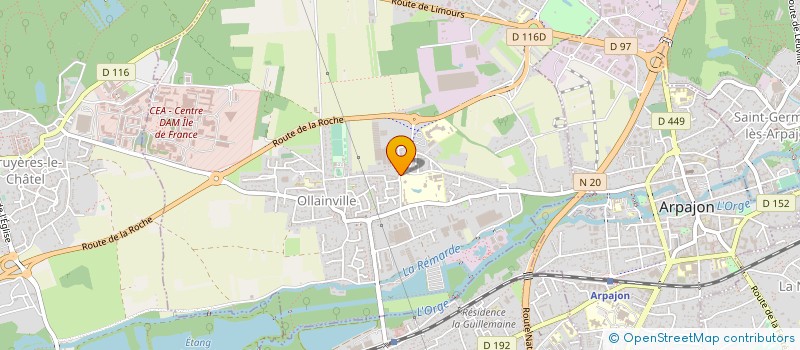 localisation de l'entreprise ESSONNE FERMETURES à OLLAINVILLE
