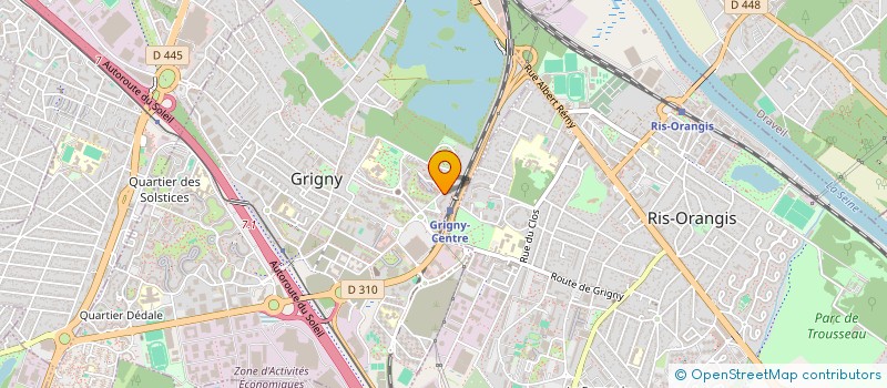 localisation de l'entreprise ESSONNE GESTION  GRIGNY