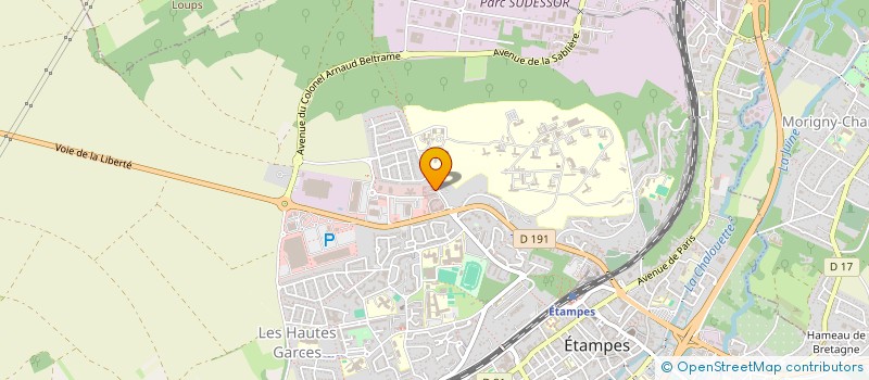 localisation de l'entreprise ESSONNE MOBILITES à ETAMPES