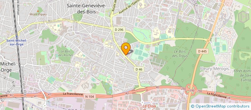 localisation de l'entreprise ESSONNE PHARMA à SAINTE-GENEVIEVE-DES-BOIS