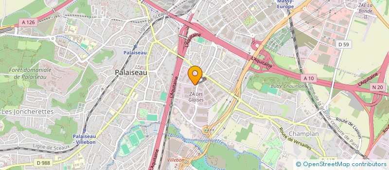 localisation de l'entreprise ESSONNE ROULEMENTS TRANSMISSIONS à PALAISEAU