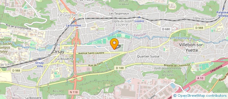 localisation de l'entreprise ESSONNESPORT à ORSAY