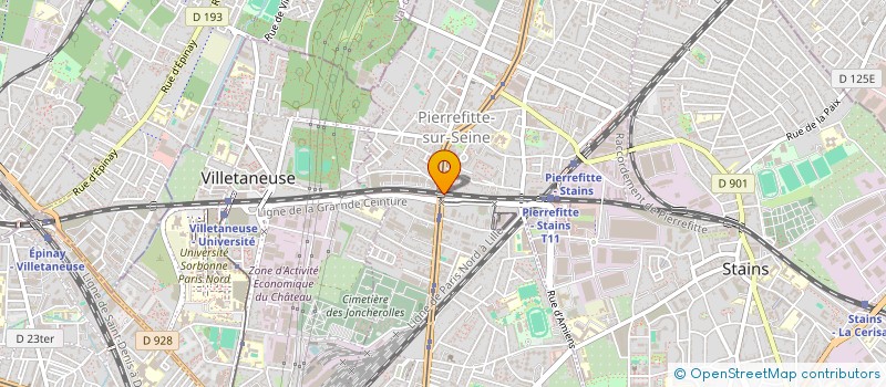 localisation de l'entreprise ESSOR 2000 à PIERREFITTE-SUR-SEINE