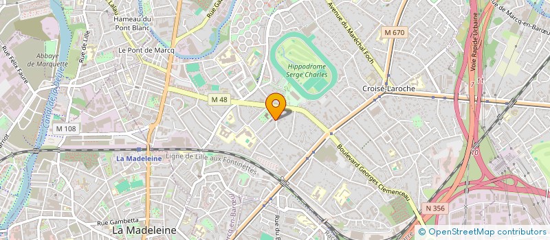 localisation de l'entreprise ESSOR à MARCQ-EN-BARŒUL