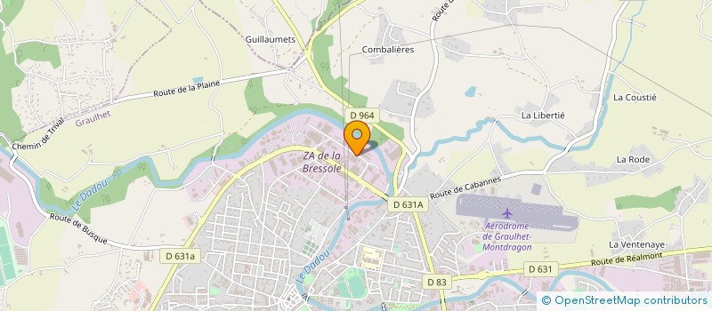 localisation de l'entreprise ESSOR à GRAULHET