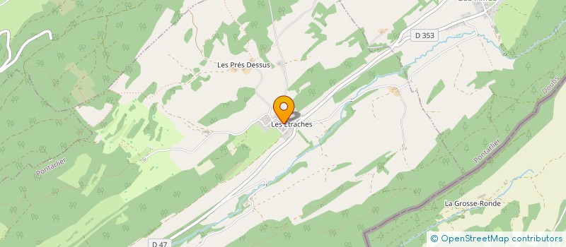 localisation de l'entreprise ESSOR à PONTARLIER