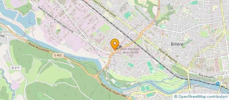 localisation de l'entreprise ESSOR ARTIX  LONS