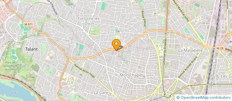 localisation de l'entreprise ESSOR COM'1  DIJON