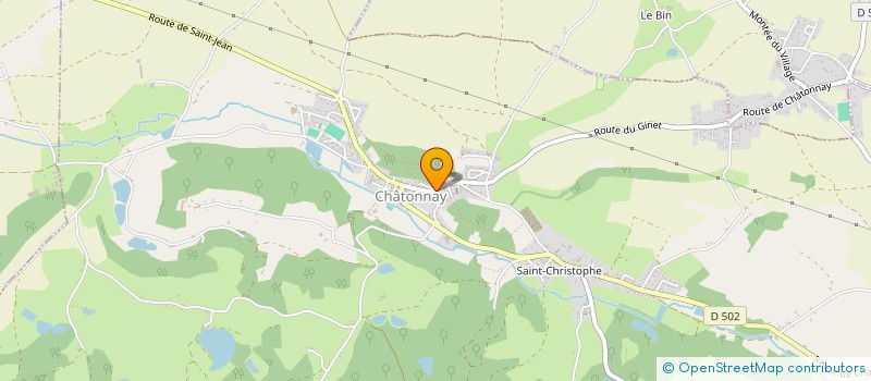 localisation de l'entreprise ESSOR COMMERCIAL ET ARTISANAL DE CHATONNAY STE ANNE  CHATONNAY