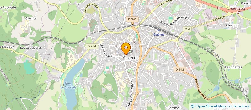 localisation de l'entreprise ESSOR DE LA CREUSE à GUERET